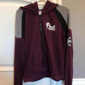 PINK zip up hoodie